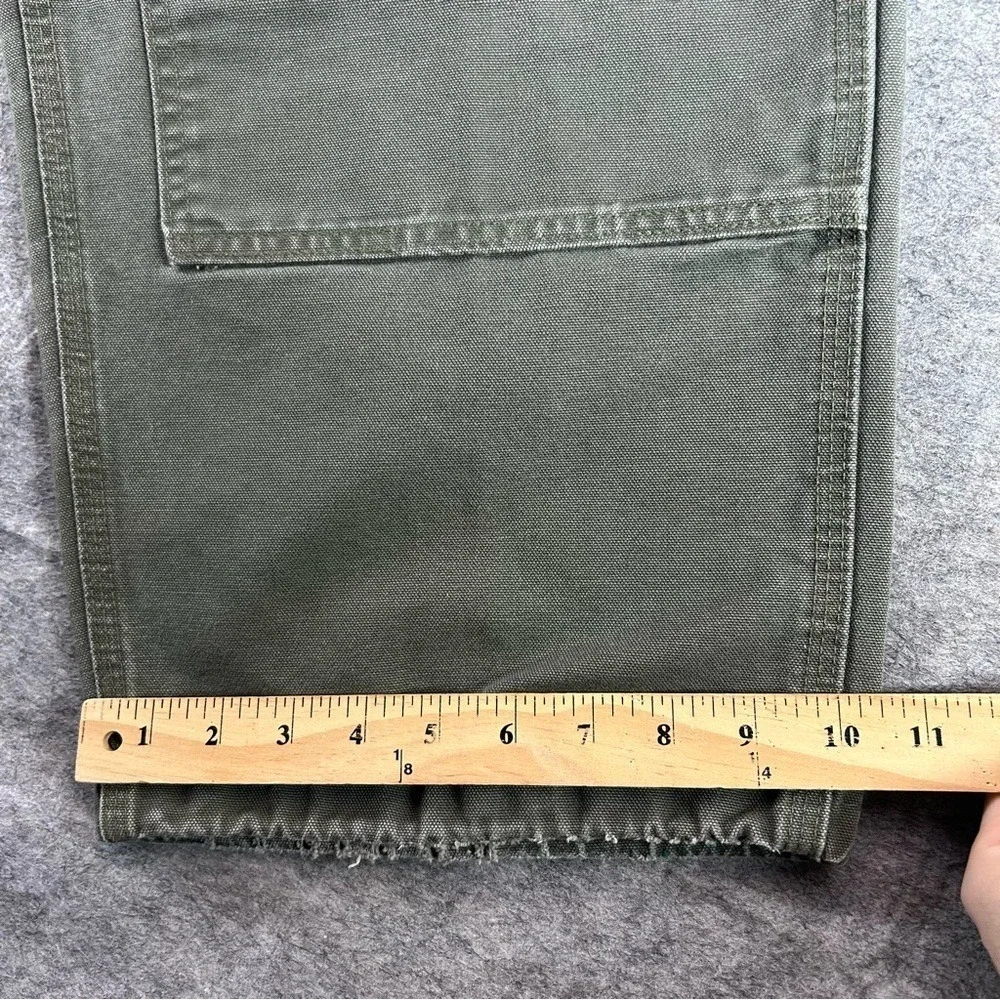 Carhartt Double Knee Pants Mens 42x30 Moss Green Carpenter Baggy Y2K Canvas B136